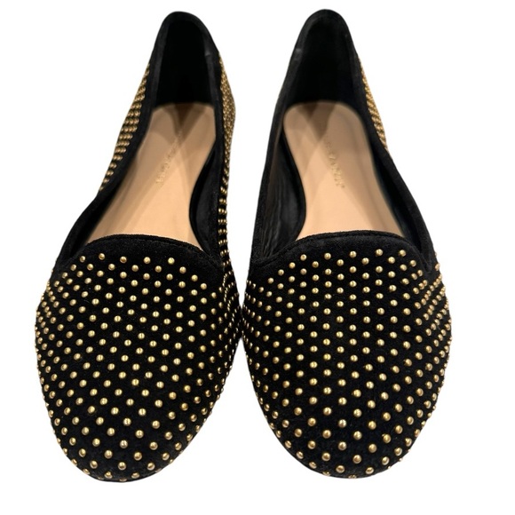 Loeffler Randall Braise Studded Gold Flats - Picture 3 of 9
